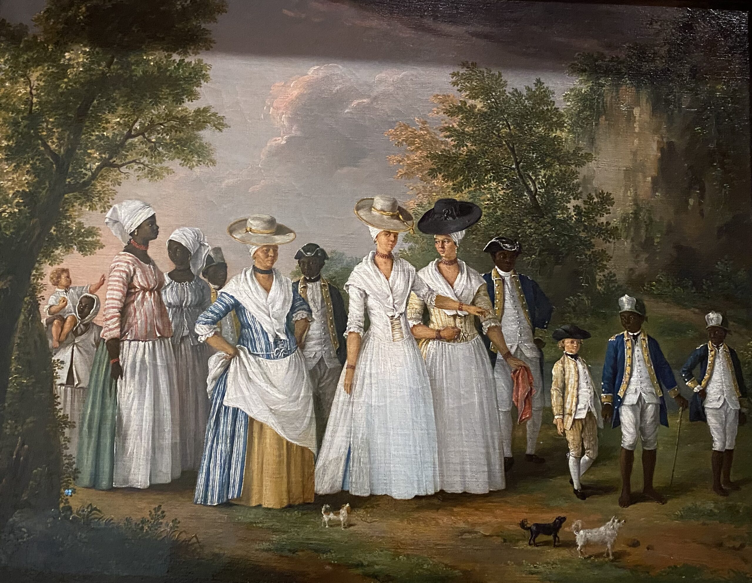 Free Women of Color with Their Children and Servants in a Landscape